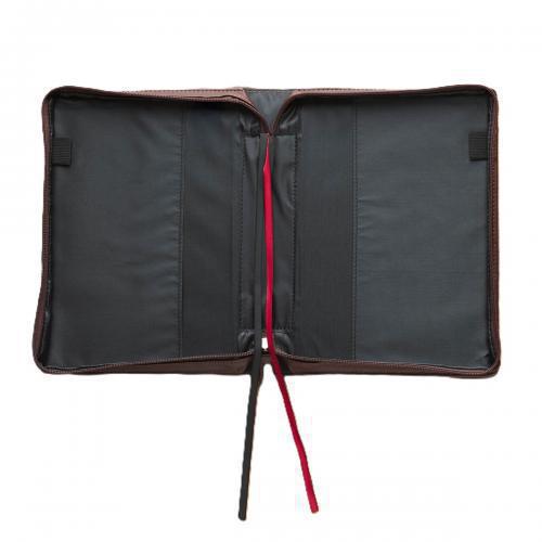 Bible Cover, Large, Imitation Leather, Brown, Faith