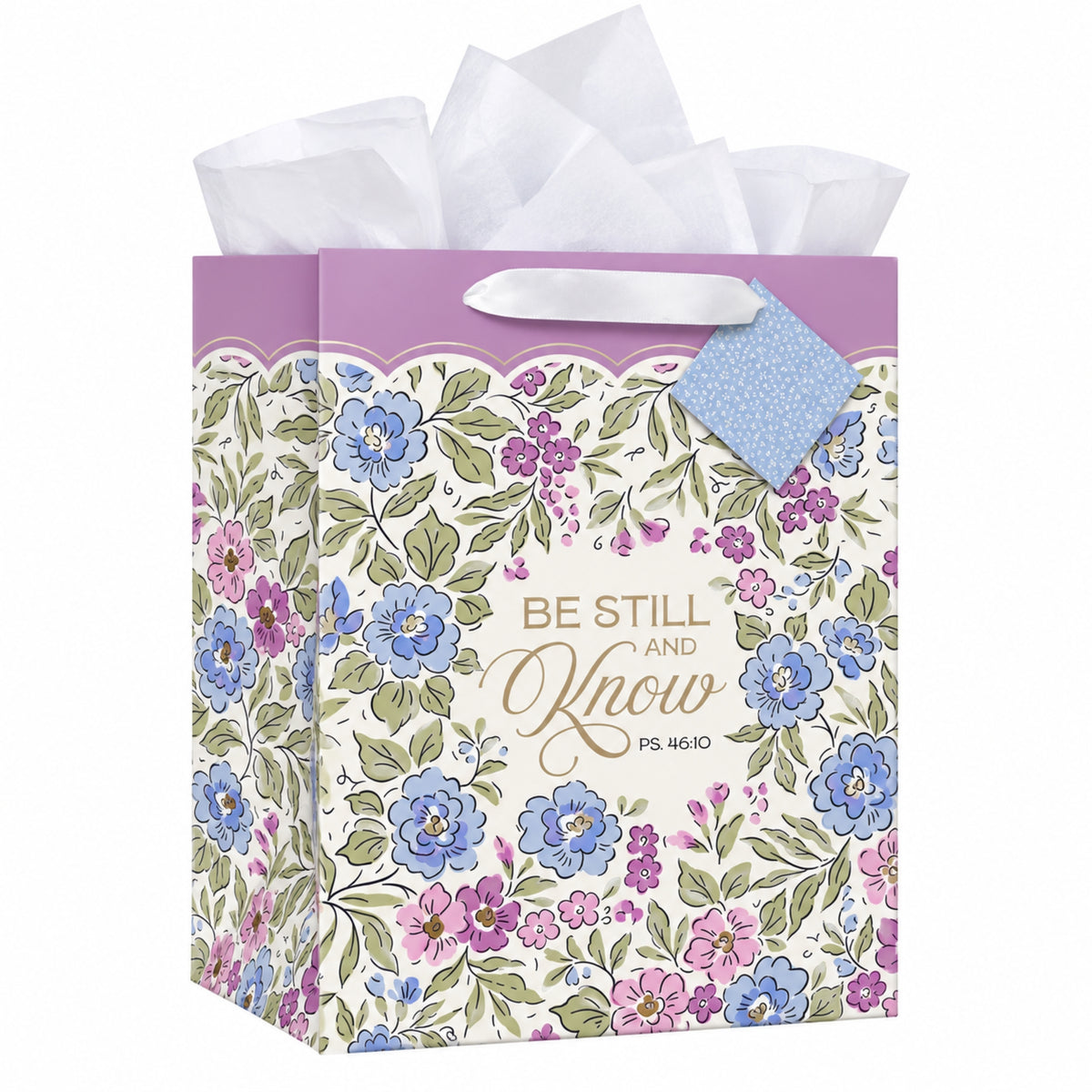 Bolsa para Regalo, Tamaño Grande - Be Still and Know