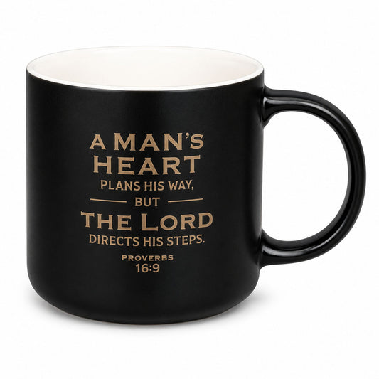 Taza De Ceramica  - A Man's Heart 14 onzas