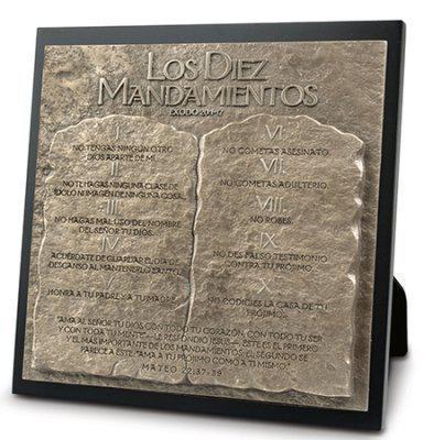 Escultura Diez Mandamientos Mateo 22:37-39