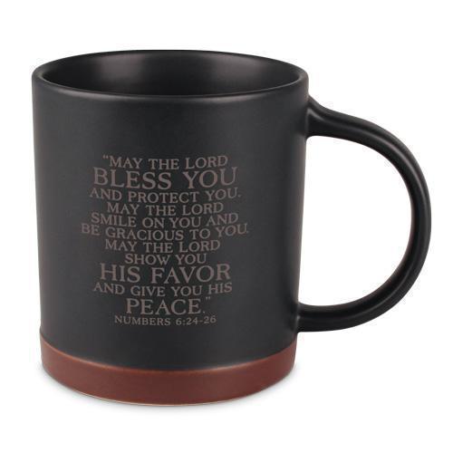 Taza de ceramica; Pastor, color cafe y negro, 16oz