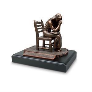 Sculpture Woman Praying, 7" in
