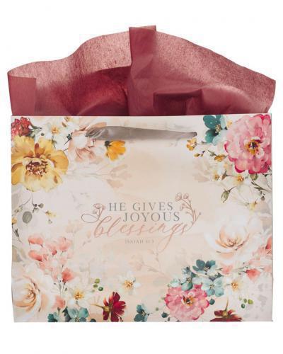 Bolsa para regalo, Tamaño Grande - Joyous Blessings Isaiah 61:3