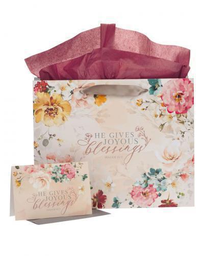 Bolsa para regalo, Tamaño Grande - Joyous Blessings Isaiah 61:3
