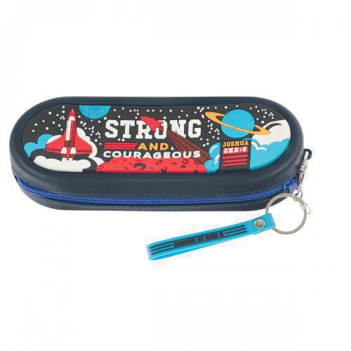 Estuche Para Lapiz - Strong and Courageous Navy