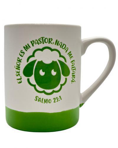 Taza de ceramica, 16 onzas - El Senor Es Mi Pastor, Coleccion Gracia Sobre Graci