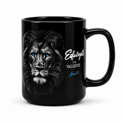 Taza de Cerámica 23 onzas - Esfuérzate y Sé Valiente