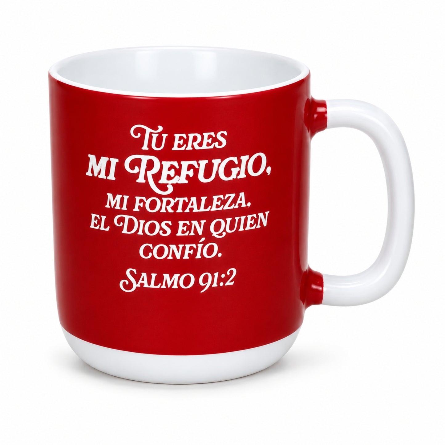 Taza de ceramica 12 onzas - Tu eres mi refugio