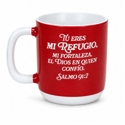 Taza de ceramica 12 onzas - Tu eres mi refugio