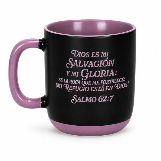 Taza de ceramica 12 onzas - Dios es mi salvacion