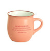 Taza de ceramica 12 onzas - Mujer Virtuosa, Color Coral, Coleccion Victoria