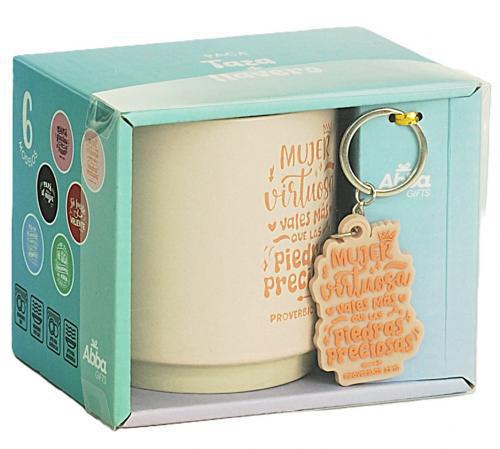 14oz Mug and Rubber Keychain Pack - Virtuous Woman