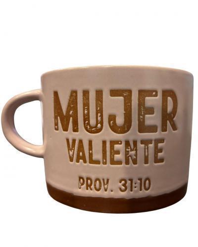 Taza de 16oz, Coleccion Roca Firme; Mujer Valiente
