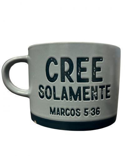 Taza de 16oz, Colección Roca Firma; Cree Solamente