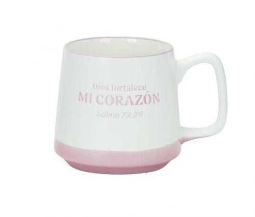 Taza de 20 onzas,  Colección Hosanna - “Dios fortalece mi corazón”