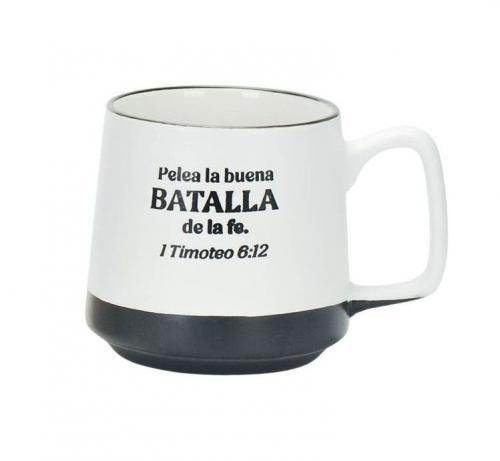 Taza de 20 oz, Colección Hosanna - “Pelea la buena batalla de la fe”