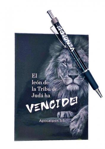 Notebook and Pen; Lion / Revelation 5:5