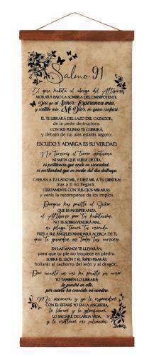 Pergamino de cuero sintetico: Salmo 91