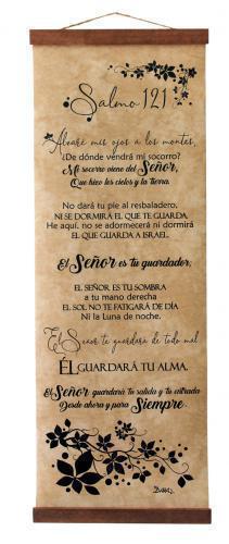 Pergamino de cuero sintetico: Salmo 121