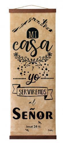 Pergamino de cuero sintetico: Josue 24:15