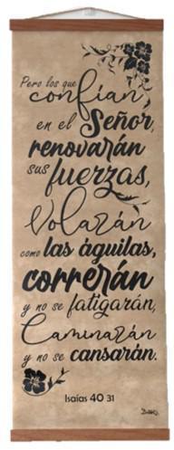 Pergamino de cuero sintetico: Isaias 40:31