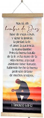 Pergamino Hombre De Dios 1 Timoteo 6:11-12