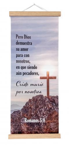 Pergamino Cristo Murió Por Nosotros, Romanos 5:8
