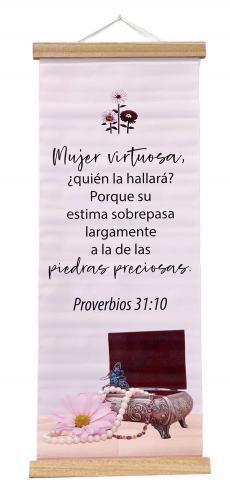 Pergamino Mujer Virtuosa Joyero, Proverbios 31:10