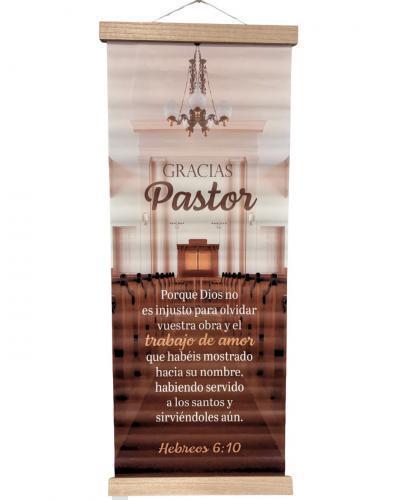 Pergamino Gracias Pastor Hebreos 6:10