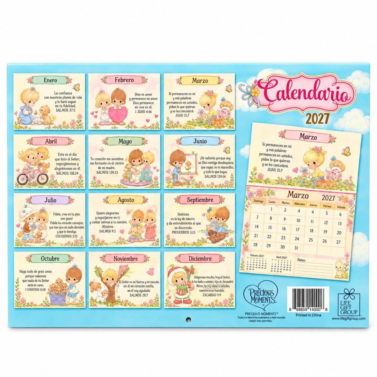 Calendario 2027 Precious Moments