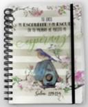 Libreta transparente con aspiral, Colección Primavera. Esperanza