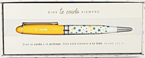 Boligrafo De Lujo en caja de regalo -  Dios Te Cuida Salmo 121:5