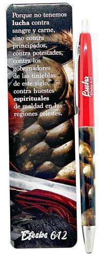 Boligrafo con separador - Lucha Espiritual Ef 6:12