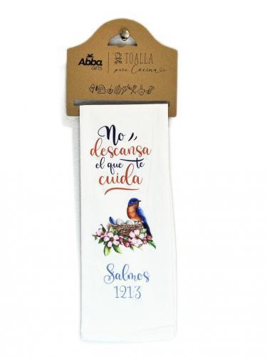 Toalla servilleta de Cocina - No Descansa Pajaro Salmo 121:3