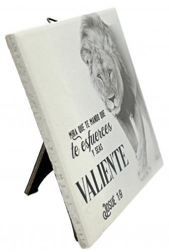 Plaque Ceramico Valiente, Leon Josue 1:9