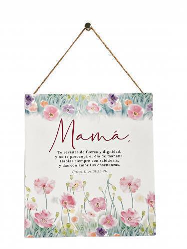 Cuadro de Madera Con Cordel, Mama