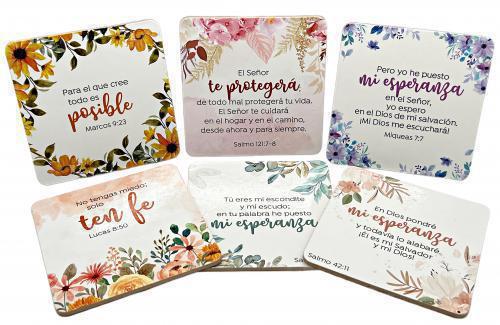 6-Pack Floral Coasters