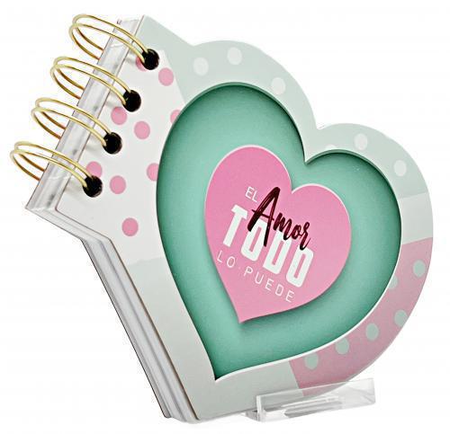 Die-cut notebook - Love Conquers All Heart