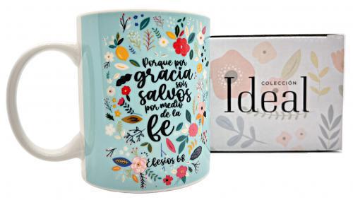 Ceramic Mug, Ideal Collection; By Grace You Have Been Saved, 12 oz