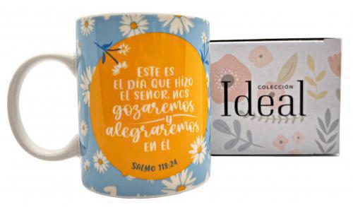 Taza de Ceramica, Colección Ideal; Este es el día, 12 oz