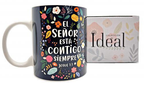 Taza de Ceramica, Coleccion Ideal; El Señor está contigo, 12 oz