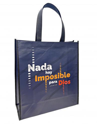 Bolsa para Regalo, Tamaño Grande, Nada Es Imposible Para Dios Lucas 1:39