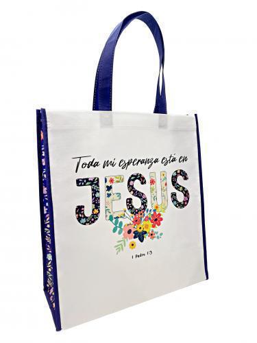 Bolsa para Regalo, Tamaño Grande, Toda Mi Esperanza Esta En Jesus, 1 Pedro 1:3