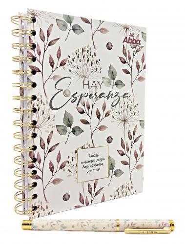 Paquete de Libreta con Boligrafo, Hay Esperanza, Job 11:18
