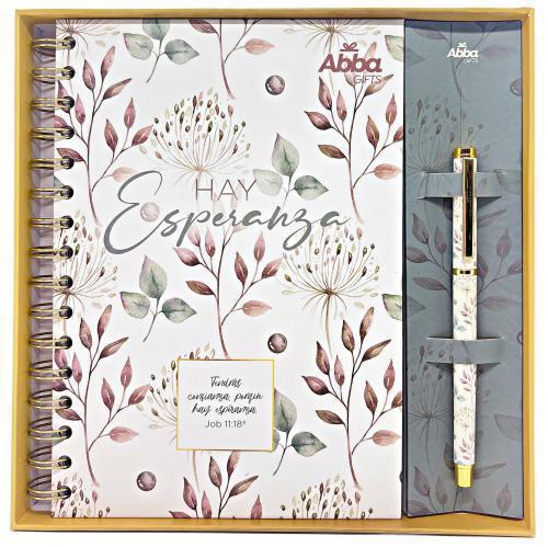 Paquete de Libreta con Boligrafo, Hay Esperanza, Job 11:18