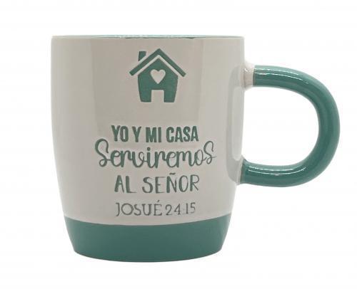Ceramic Mug, elemental collection - Me and My House, Joshua 24:15