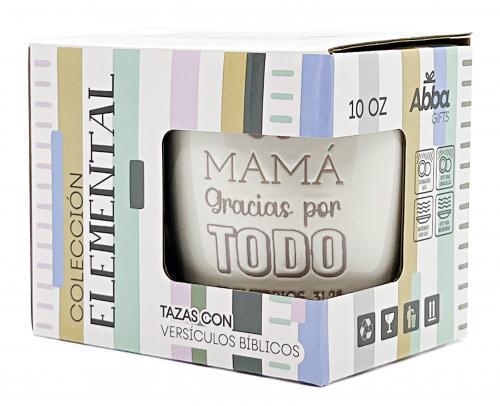 Taza de Ceramica, coleccion elemental - Mama,Proverbios 31:28