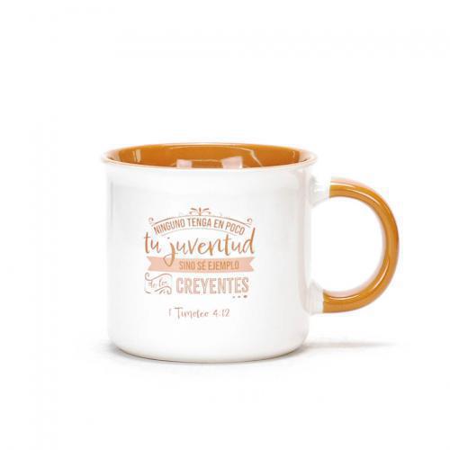 Taza Coleccion Valiente - 18 onzas, Ninguno Tenga En Poco Tu Juventud