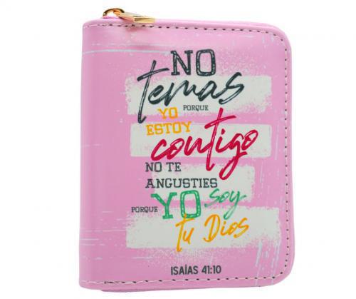 Billetera Imitacion Piel; No Temas - Isaias 41:10