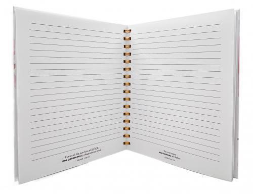 Libreta de Anillas, Tapa Dura Con Elastico - Mujer Ejemplar